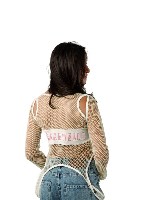 PEARL FISHNET TOP