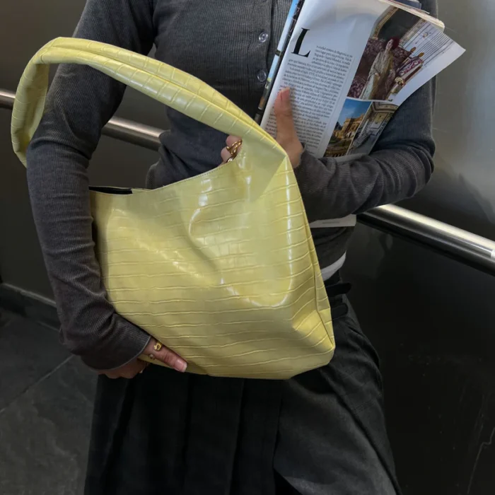 CROCO BAG YELLOW