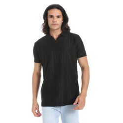 Ribbed Regular Fit Polo T-shirt