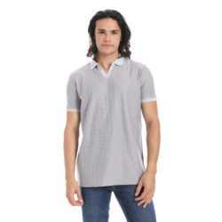 Ribbed Regular Fit Polo T-shirt