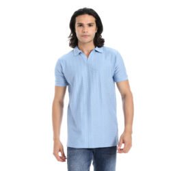 Ribbed Regular Fit Polo T-shirt