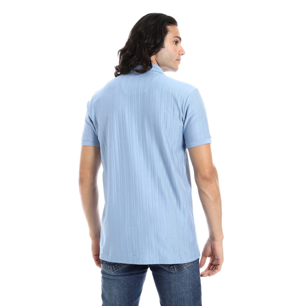 Ribbed Regular Fit Polo T-shirt - Image 4