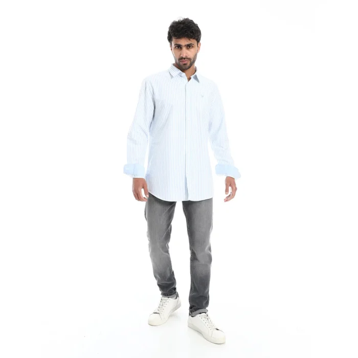 Men’s Striped Cotton Modern Regular Fit Shirt
