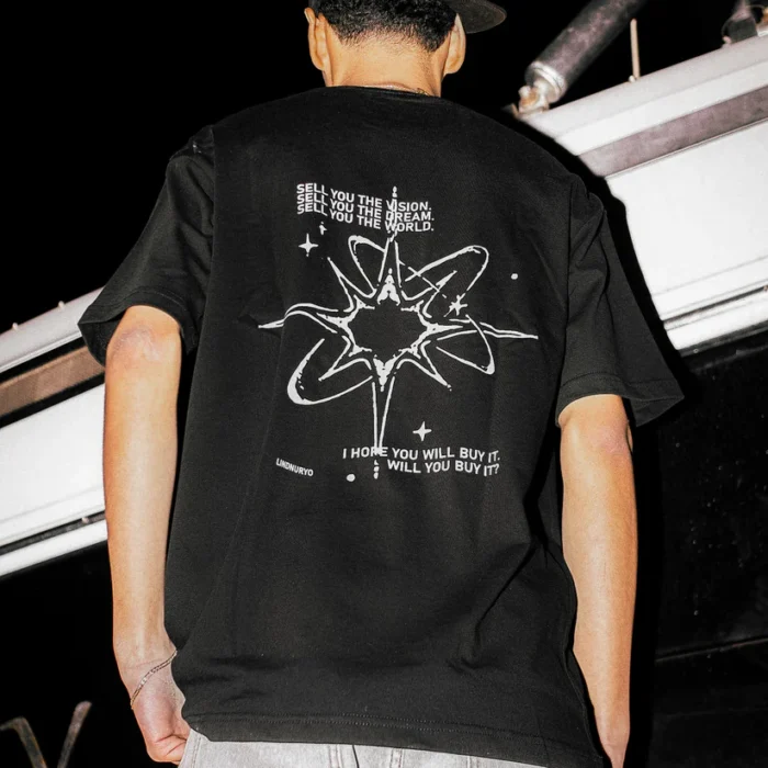 COSMIC VISION BLACK TEE