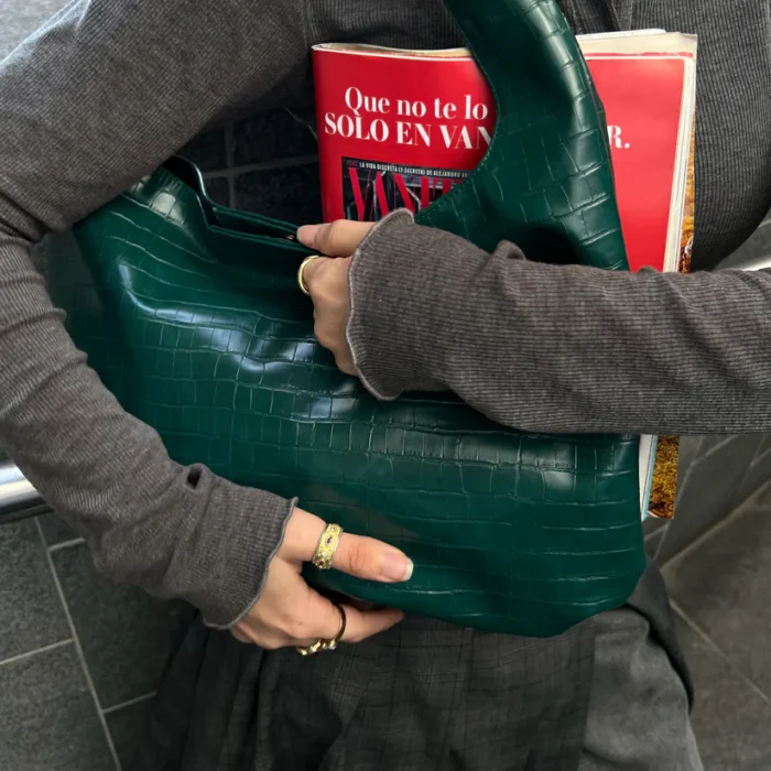 CROCO BAG GREEN