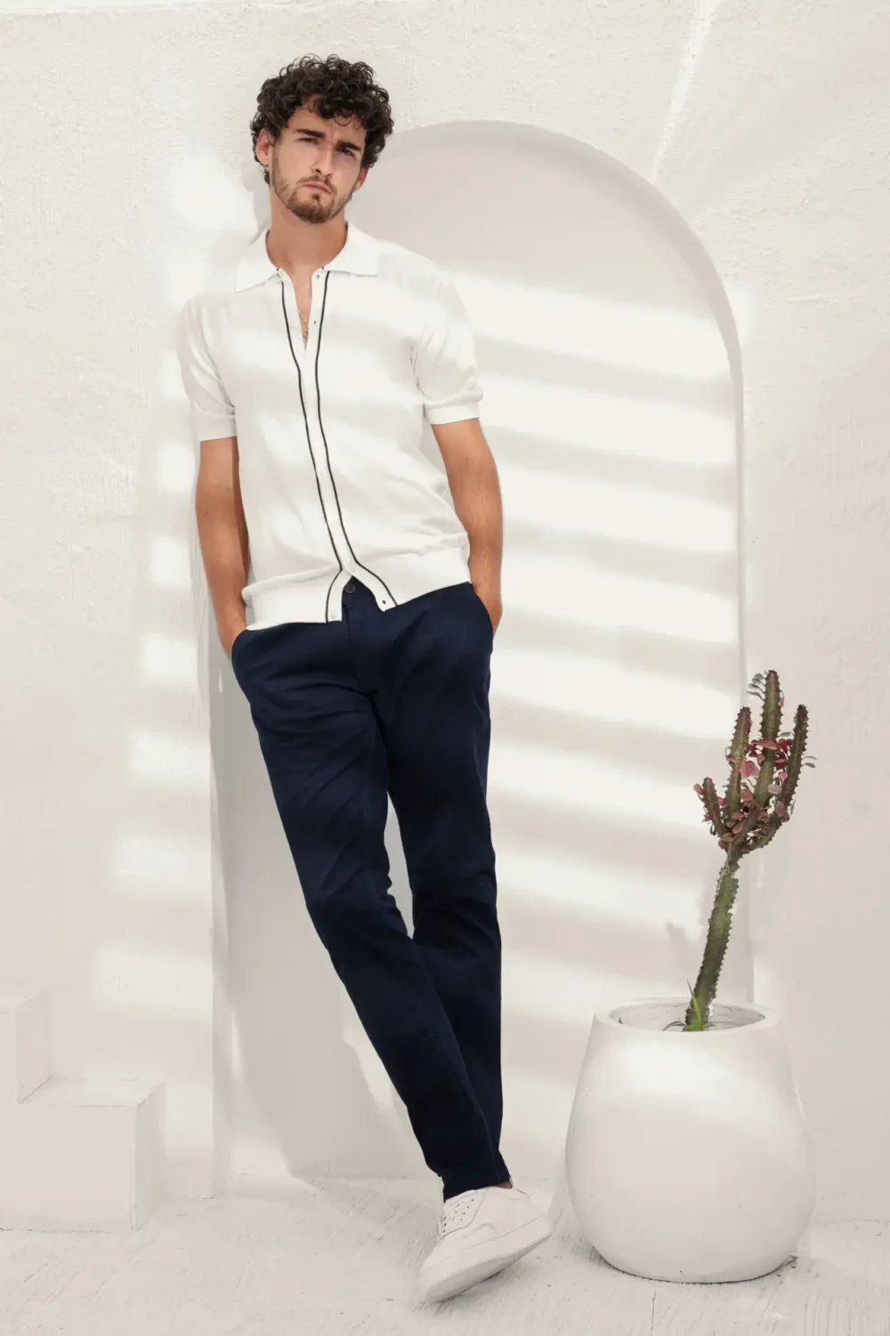 Woven Polo-Shirt for Men