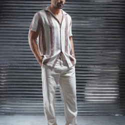 Limited Edition – Striped Half-Sleeve Shirt
