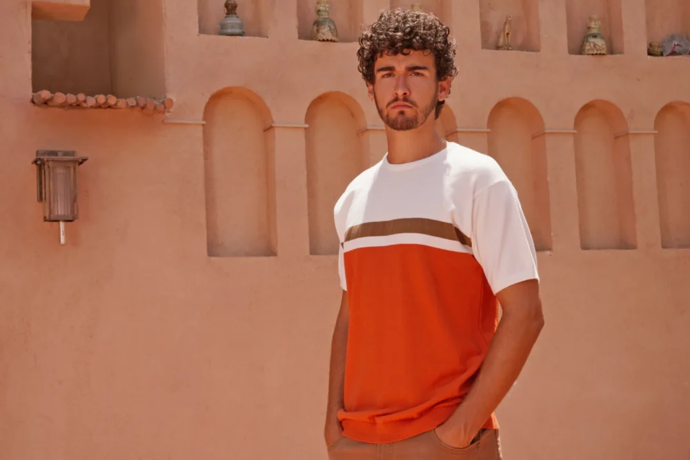 Woven T-Shirt With Short Sleeves