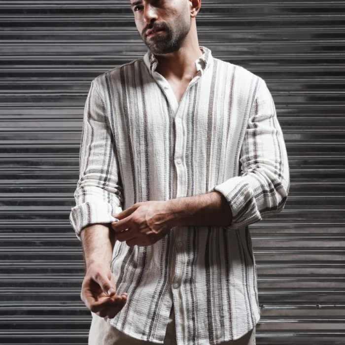 Striped Linen Summer Staple Shirt