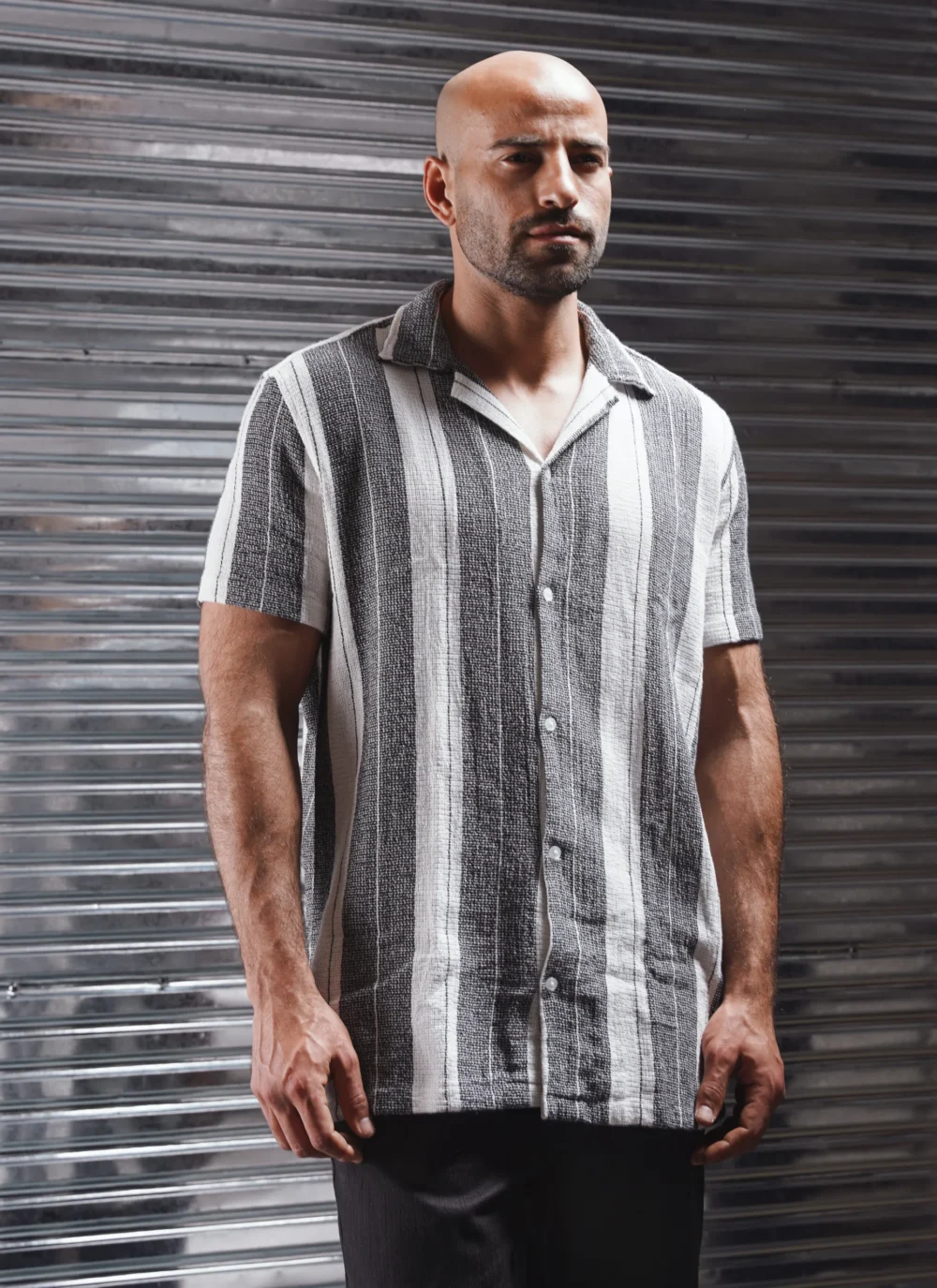 Limited Edition – Striped Half-Sleeve Shirt