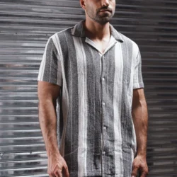 Limited Edition – Striped Half-Sleeve Shirt