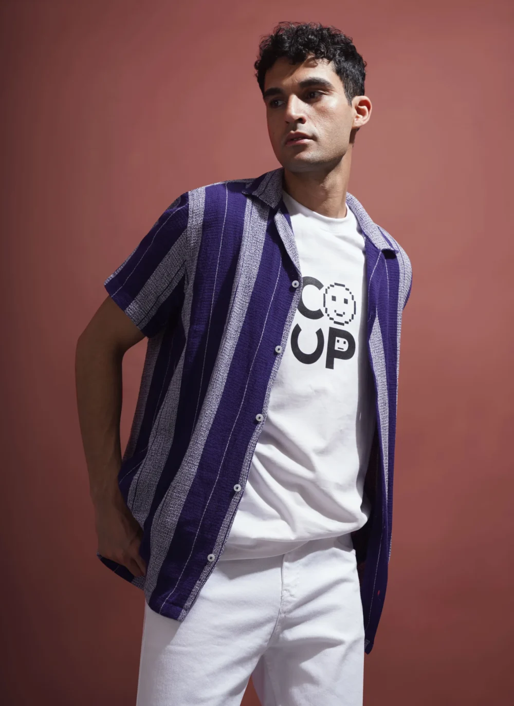 Limited Edition – Striped Half-Sleeve Shirt