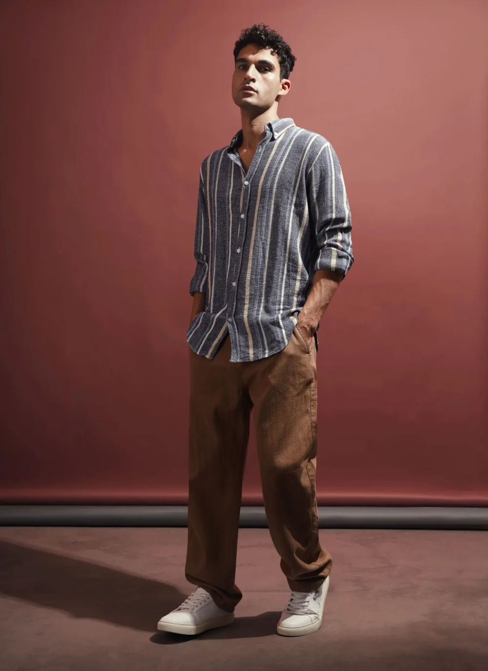 Striped Linen Summer Staple Shirt