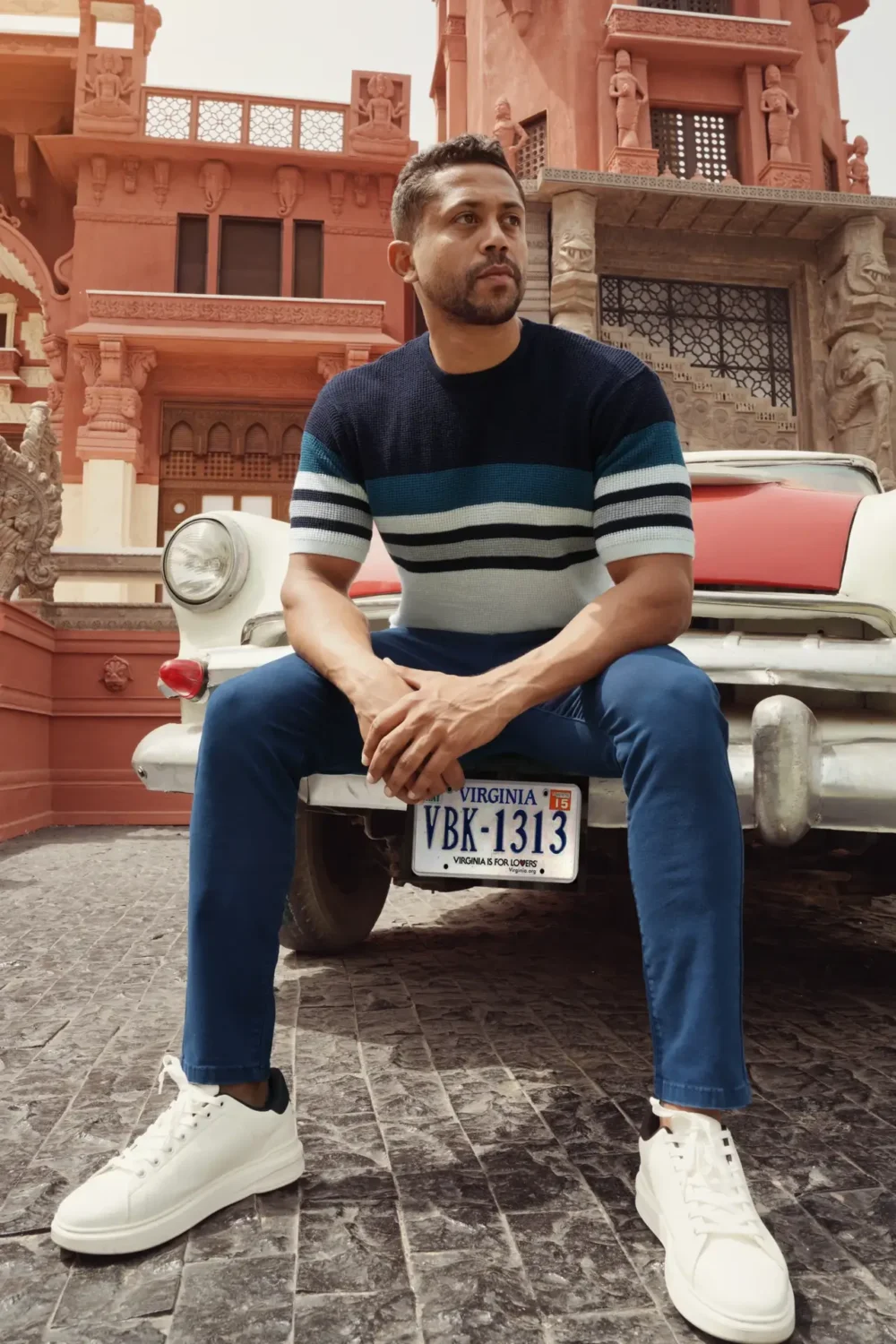 Woven T-Shirt With Short Sleeves