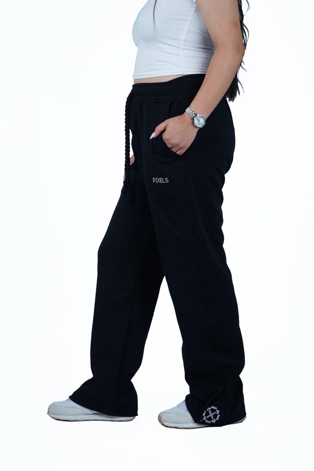 black pixels rope pants - Image 2