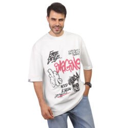 Mickey Mouse Printed Unisex Oversize Cotton T-shirt