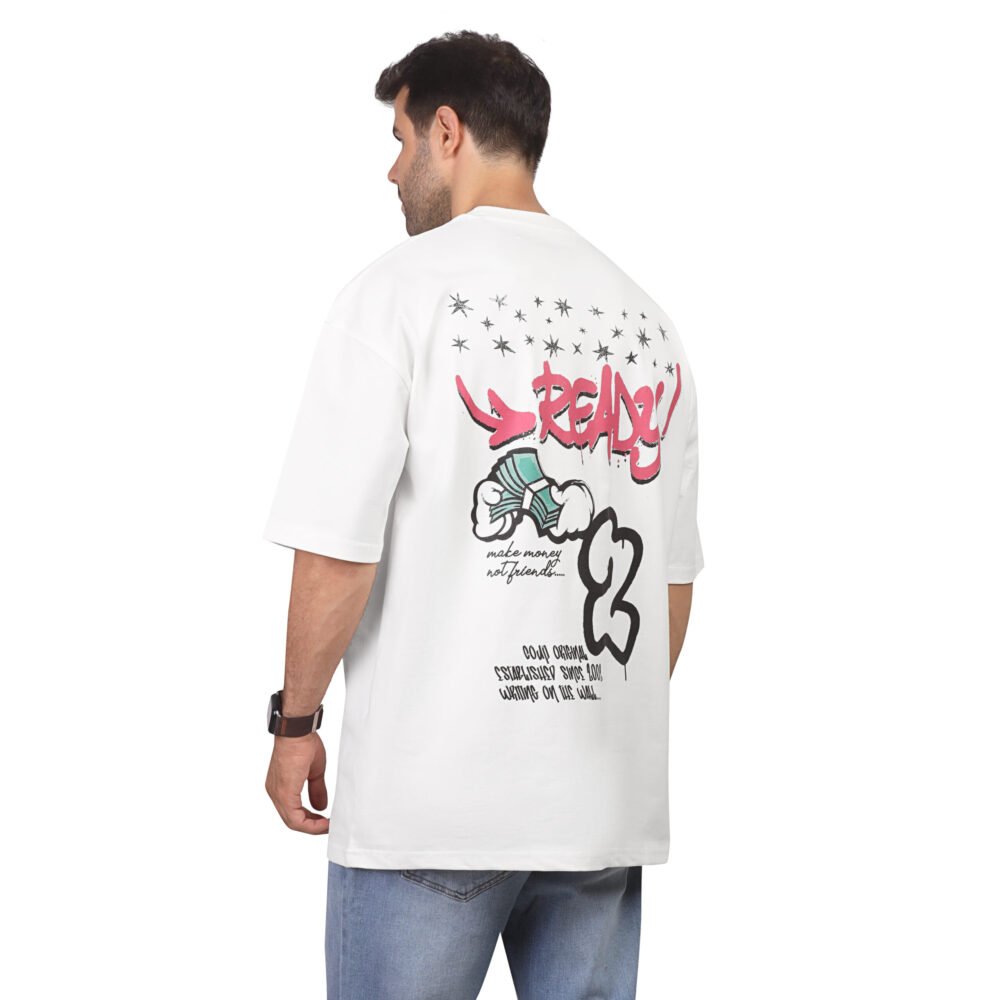 Mickey Mouse Printed Unisex Oversize Cotton T-shirt - Image 2