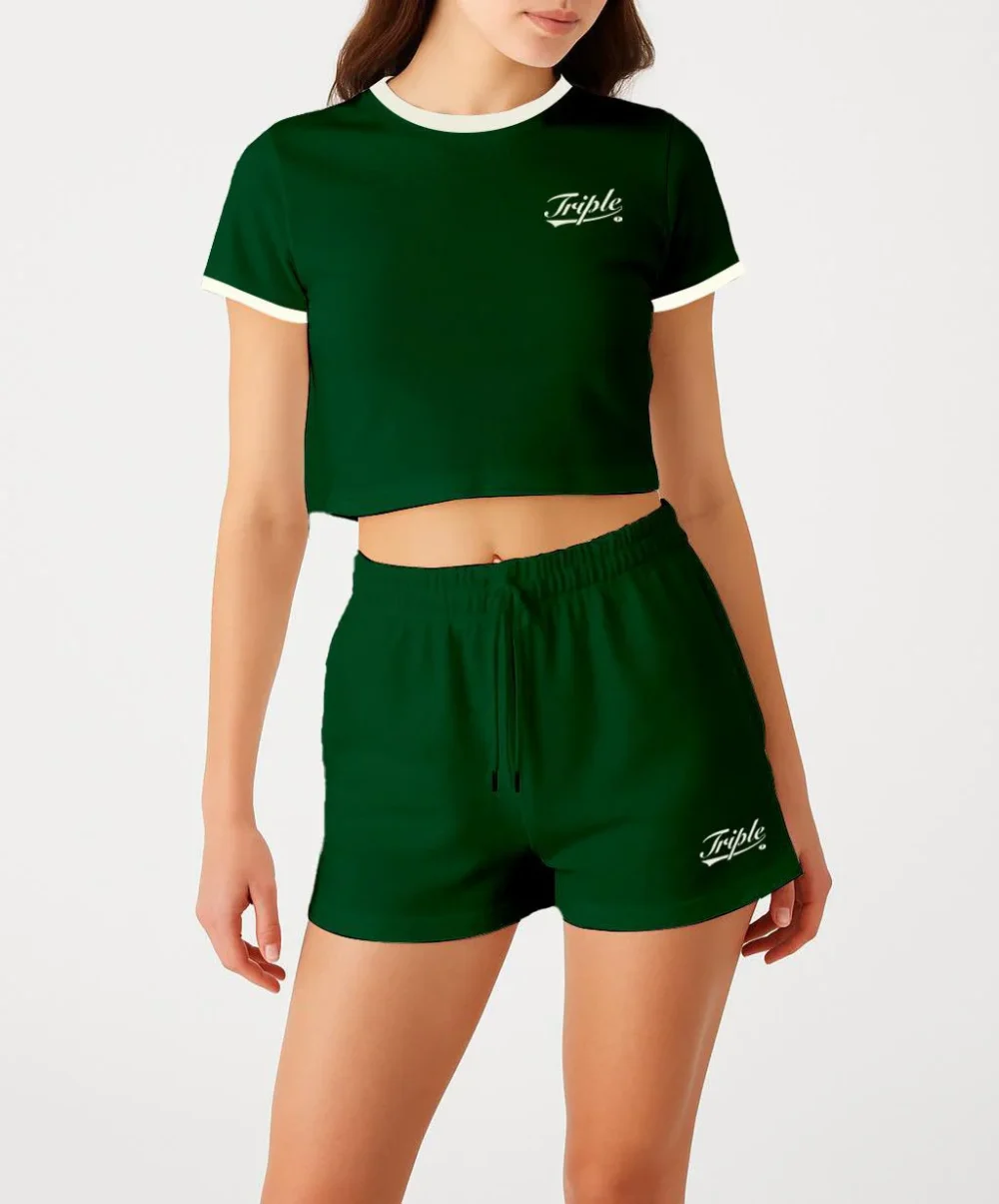 I'm Sorry Cairo Dark Green Shorts  - Image 2