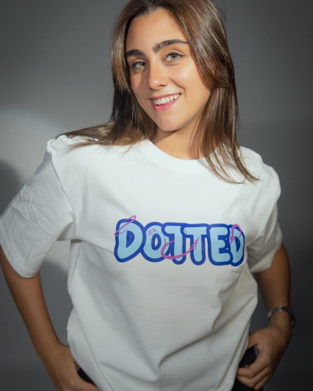 white Here to stay T-shirt