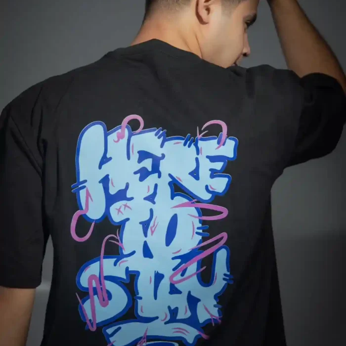 Black Here to Stay T-Shirt