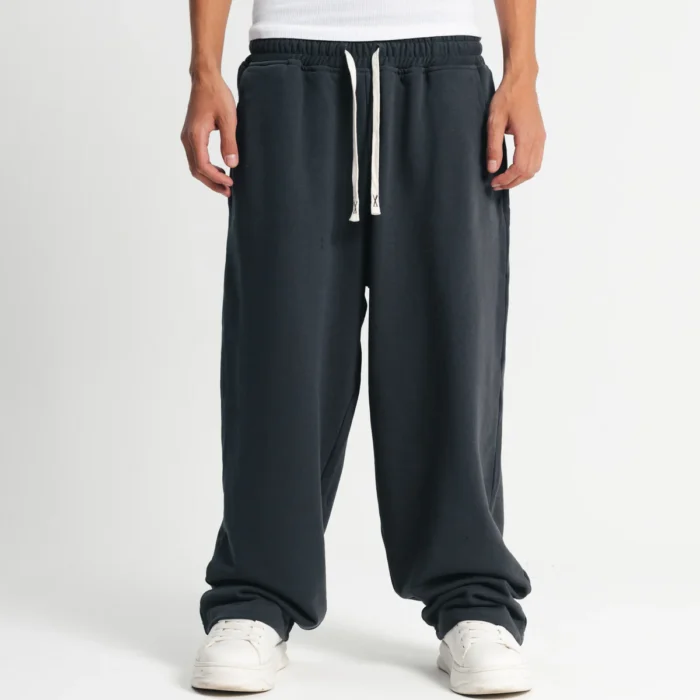 wide leg sweatpants - Iron gray