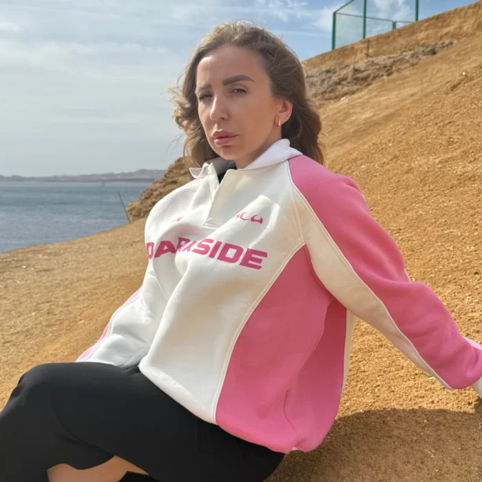 Three 7 Crewneck pink