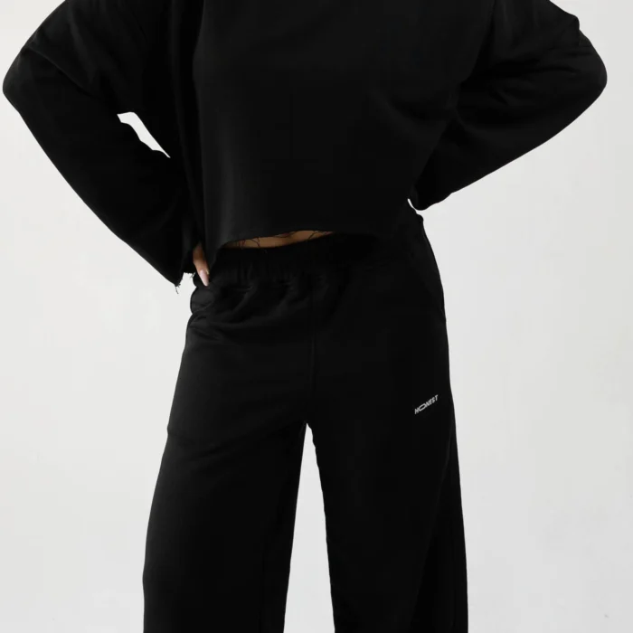 HONEST Black Crop Top