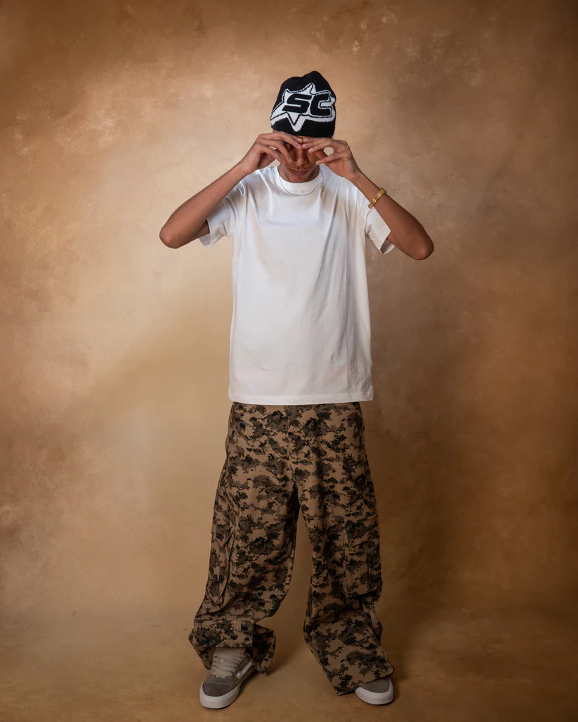 CARGO PANTS-DIGI CAMO (BEIGE)