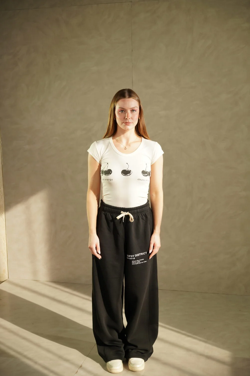crinkle effect tee white - Image 3