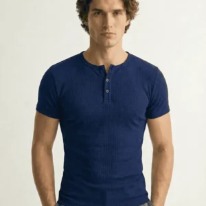 Henley Shirt Blue
