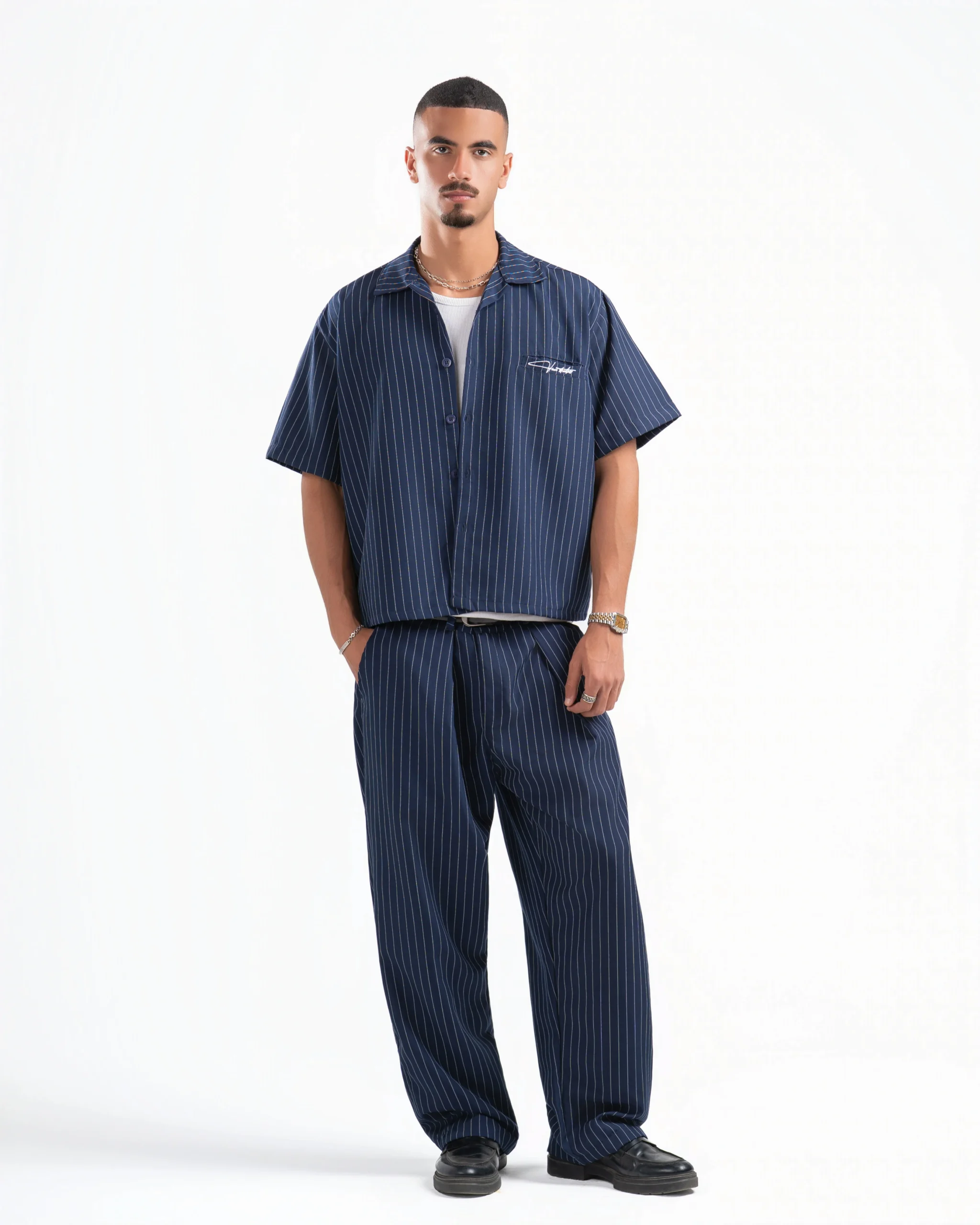 striped boxy suit - Image 3