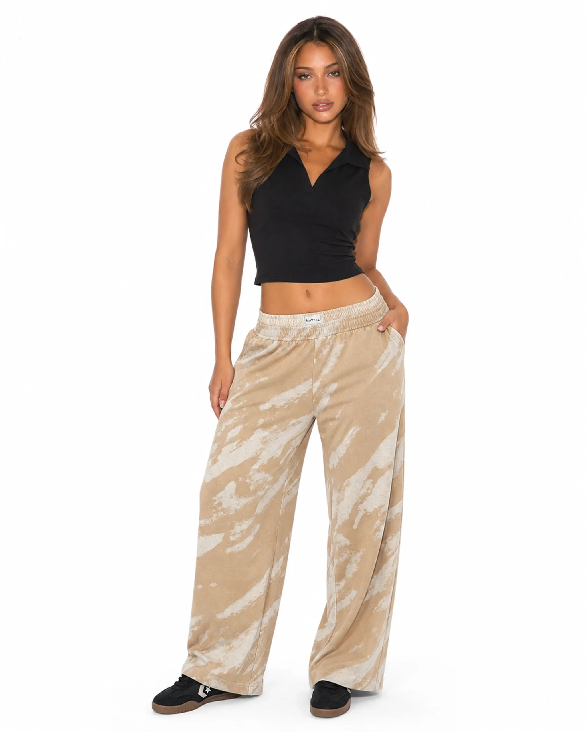 Desert hazelnut boxer sweatpants