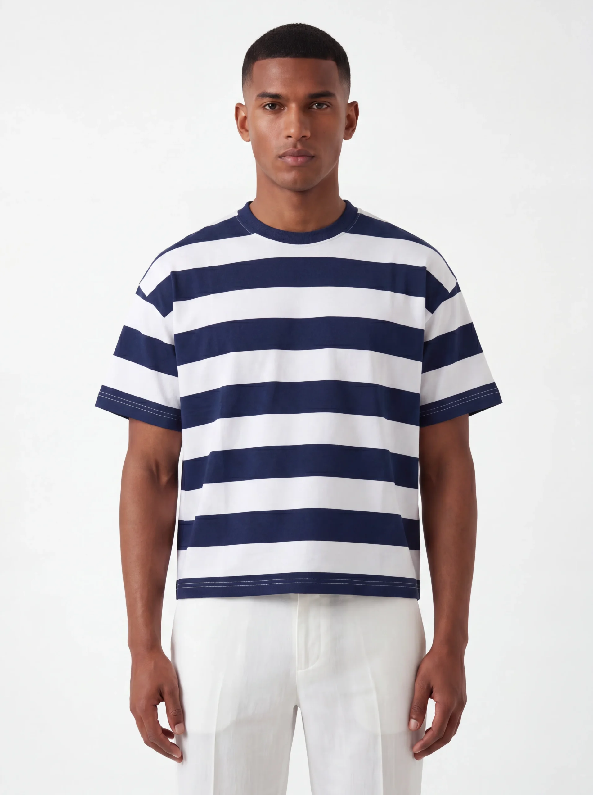 Mariner Stripe Box Tee - Image 2