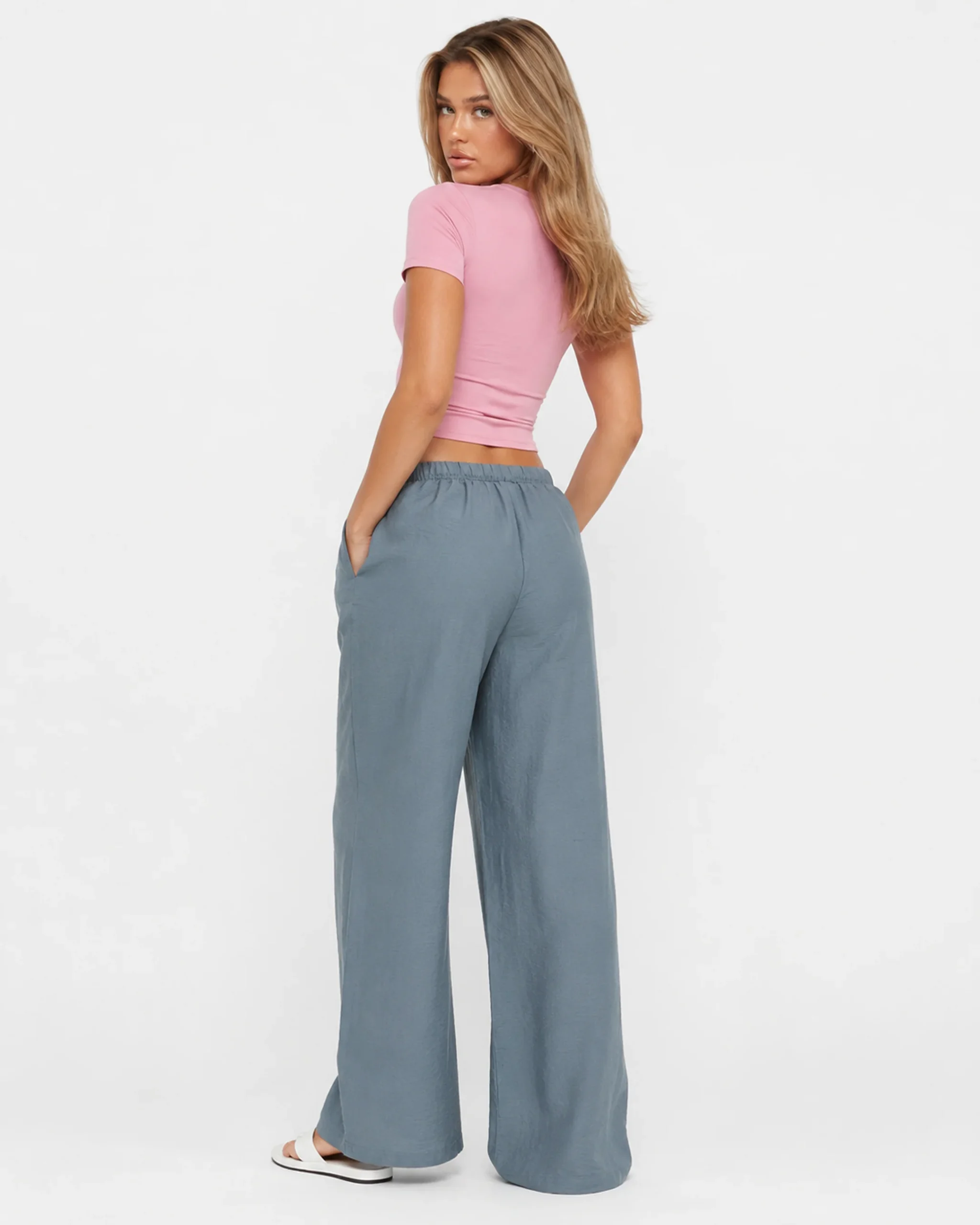 Mint linen pants - Image 3